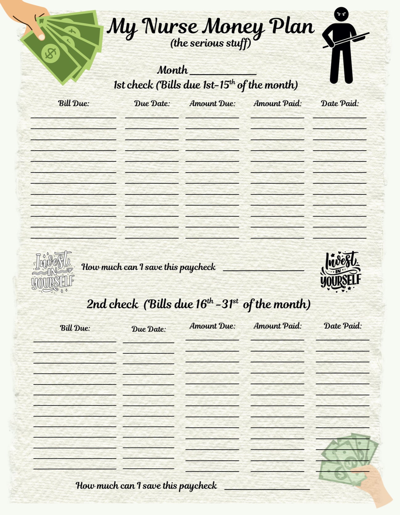 Nurse Planner 8.5x11in