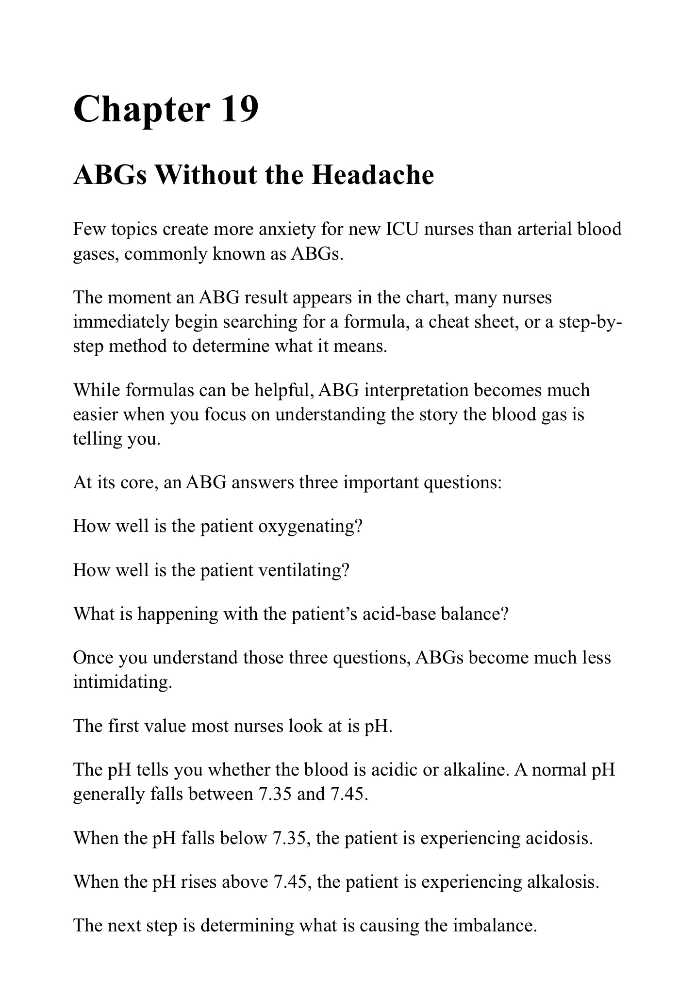 Learn to Think Like an ICU Nurse